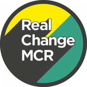 Real Change MCR logo