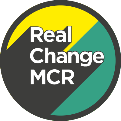 Real Change MCR logo